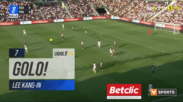 GOLO! PSG, Lee Kang-In aos 7', Angers 0-1 PSG