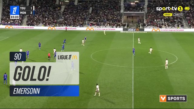 GOLO! Toulouse, Emersonn aos 90', Toulouse 2-2 Monaco