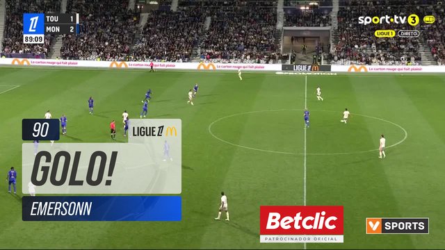 GOLO! Toulouse, Emersonn aos 90', Toulouse 2-2 Monaco