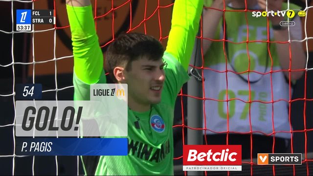 GOLO! Lorient, P. Pagis aos 54', Lorient 2-0 Strasbourg