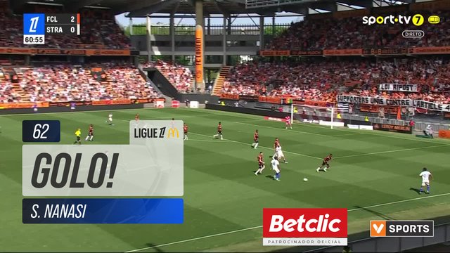 GOLO! Strasbourg, S. Nanasi aos 62', Lorient 2-1 Strasbourg