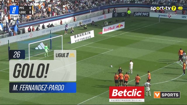 GOLO! Lille, M. Fernandez-Pardo aos 26', Paris FC 0-1 Lille