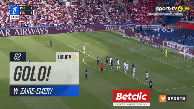 GOLO! PSG, W. Zaire-Emery aos 62', PSG 2-1 Lorient