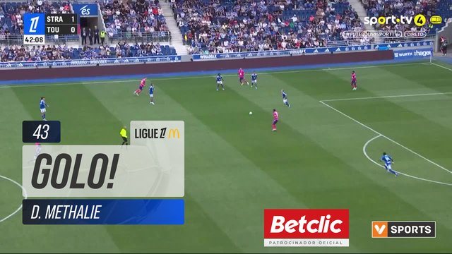 GOLO! Toulouse, D. Methalie aos 43', Strasbourg 1-1 Toulouse