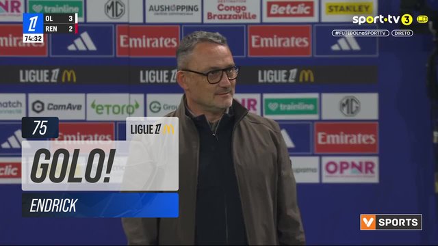 GOLO! Lyon, Endrick aos 75', Lyon 4-2 Rennes