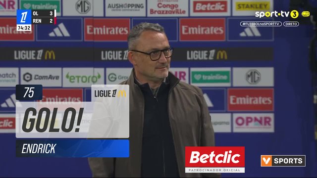 GOLO! Lyon, Endrick aos 75', Lyon 4-2 Rennes
