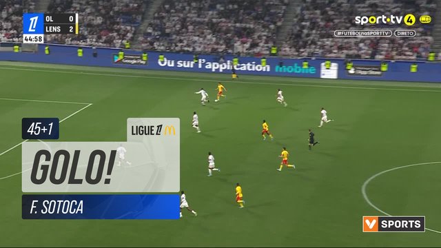 GOLO! Lens, F. Sotoca aos 45'+1', Lyon 0-3 Lens