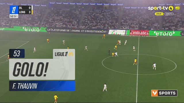 GOLO! Lens, F. Thauvin aos 53', Lyon 0-4 Lens
