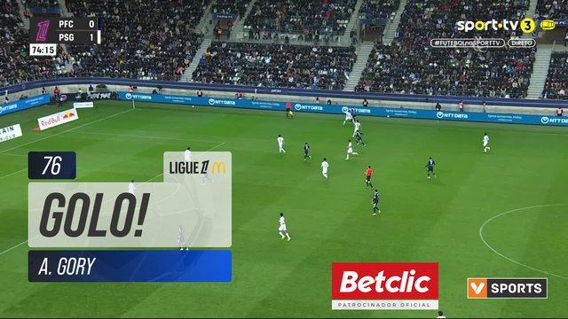GOLO! Paris FC, A. Gory aos 76', Paris FC 1-1 PSG