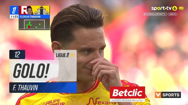GOLO! Lens, F. Thauvin aos 12', Lens 1-0 Auxerre