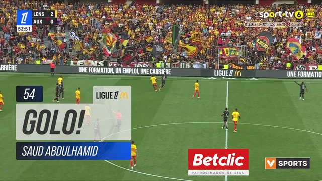 GOLO! Lens, Saud Abdulhamid aos 54', Lens 3-0 Auxerre