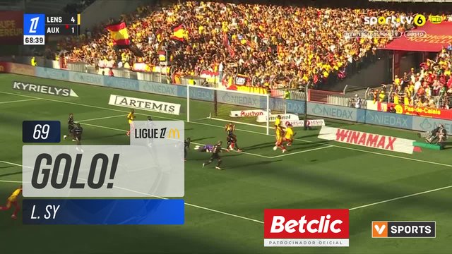 GOLO! Auxerre, L. Sy aos 69', Lens 4-2 Auxerre