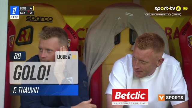 GOLO! Lens, F. Thauvin aos 88', Lens 5-2 Auxerre