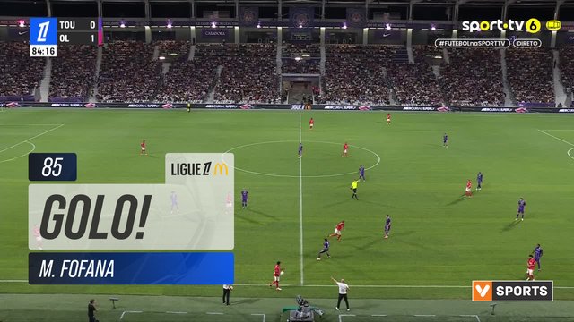 GOLO! Lyon, M. Fofana aos 85', Toulouse 0-2 Lyon