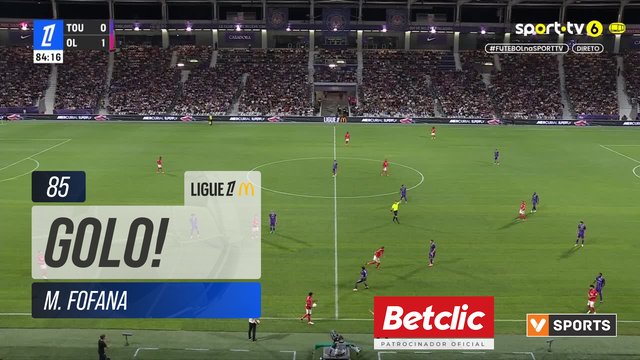 GOLO! Lyon, M. Fofana aos 85', Toulouse 0-2 Lyon