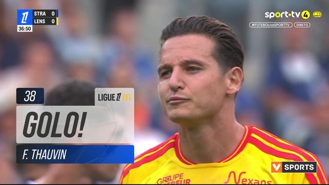 GOLO! Lens, F. Thauvin aos 38', Strasbourg 0-1 Lens