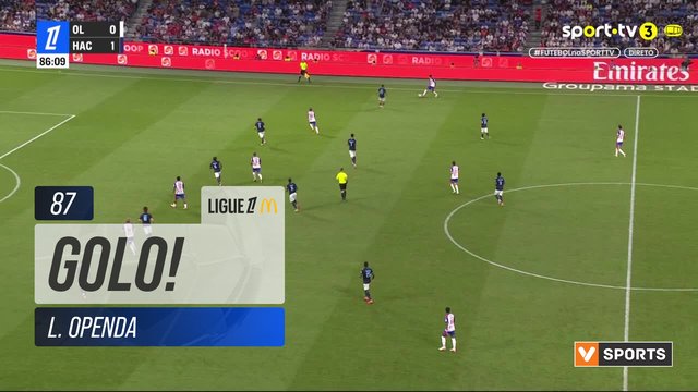 GOLO! Lyon, L. Openda aos 87', Lyon 1-1 Le Havre