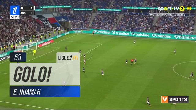 GOLO! Lyon, E. Nuamah aos 53', Lyon 3-1 Auxerre