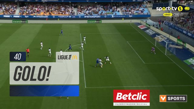GOLO! Strasbourg aos 40', Troyes 1-1 Strasbourg