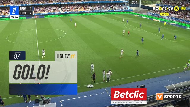 GOLO! Strasbourg aos 57', Troyes 1-3 Strasbourg