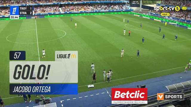 GOLO! Strasbourg, G. Reyna aos 57', Troyes 1-3 Strasbourg