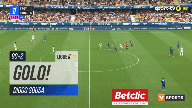 GOLO! Strasbourg, Harder aos 90'+2', Troyes 1-6 Strasbourg