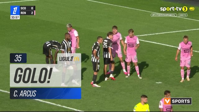 GOLO! Angers, C. Arcus aos 35', Angers 1-2 Rennes