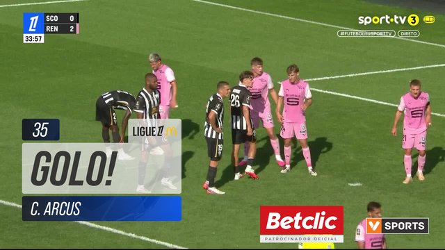 GOLO! Angers, C. Arcus aos 35', Angers 1-2 Rennes