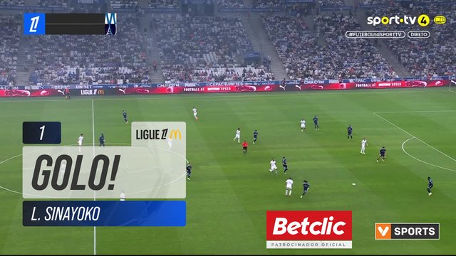 GOLO! Paris FC, L. Sinayoko aos 1', Marselha 0-1 Paris FC