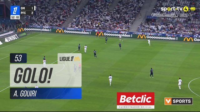 GOLO! Marselha, A. Gouiri aos 53', Marselha 2-2 Paris FC