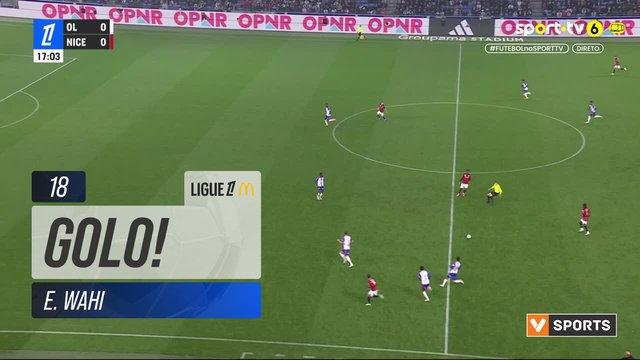 GOLO! Nice, E. Wahi aos 18', Lyon 0-1 Nice