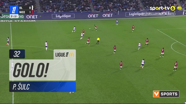 GOLO! Lyon, P. Šulc aos 32', Lyon 1-1 Nice