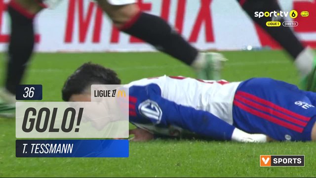 GOLO! Lyon, T. Tessmann aos 36', Lyon 2-1 Nice