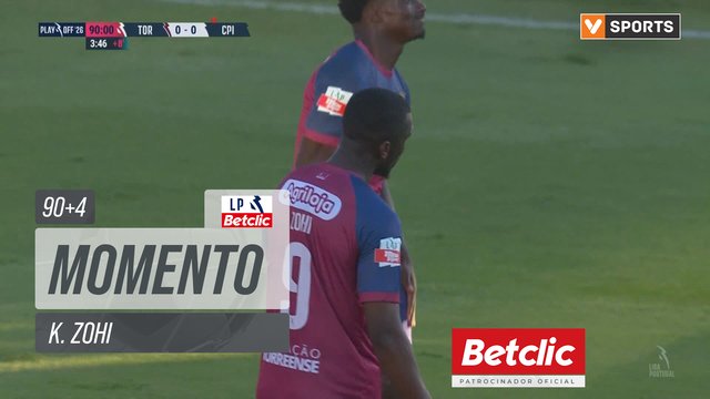 Torreense, Jogada, K. Zohi aos 90'+4'