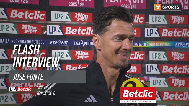 Playoff (Final) | Casa Pia 2-0 Torreense: Flash Interview José Fonte