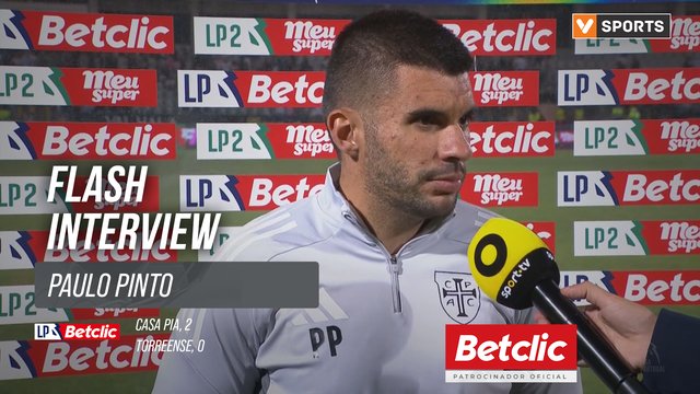 Playoff (Final) | Casa Pia 2-0 Torreense: Flash Interview Paulo Pinto
