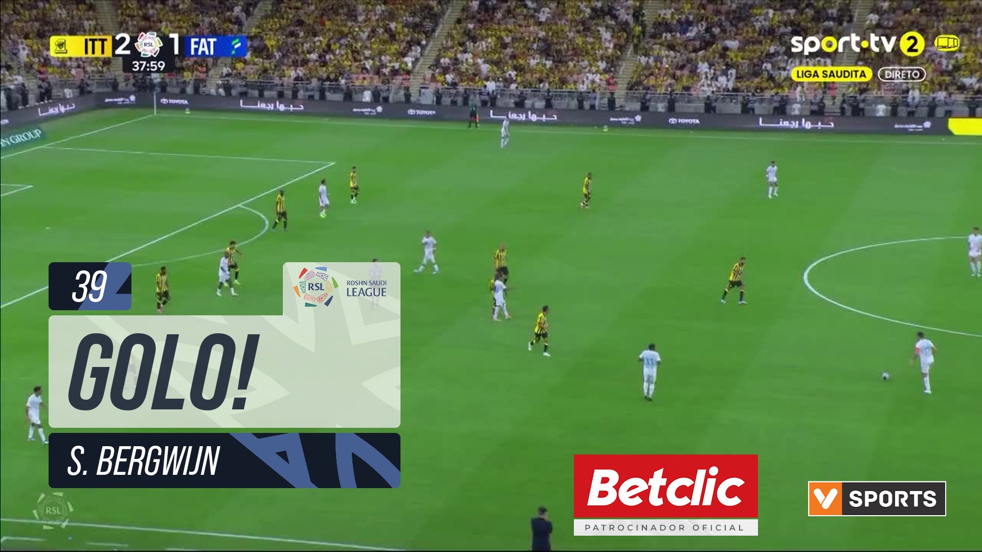 GOLO! Al Ittihad, S. Bergwijn aos 39', Al Ittihad 3-1 Al Fateh
