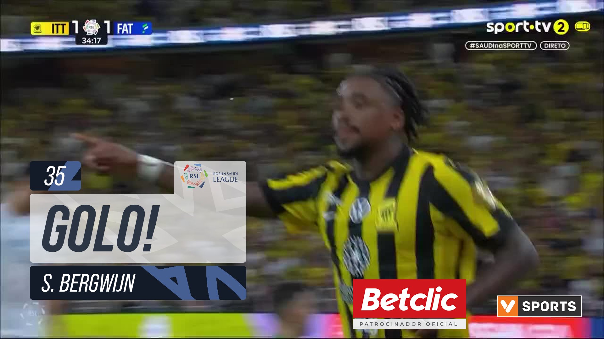GOLO! Al Ittihad, S. Bergwijn aos 35', Al Ittihad 2-1 Al Fateh