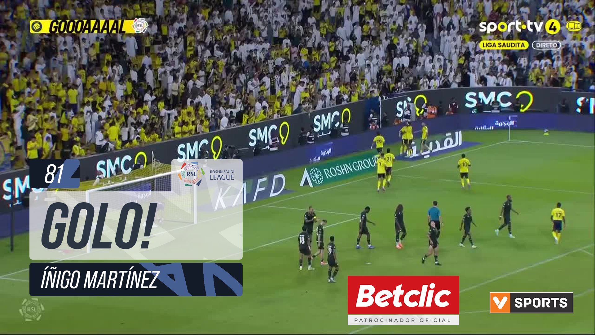 GOLO! Al Nassr, Íñigo Martínez aos 81', Al Nassr 2-0 Al Kholood