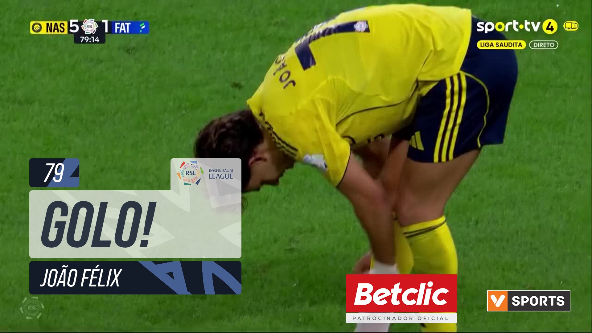 GOLO! Al Nassr, João Félix aos 79', Al Nassr 5-1 Al Fateh