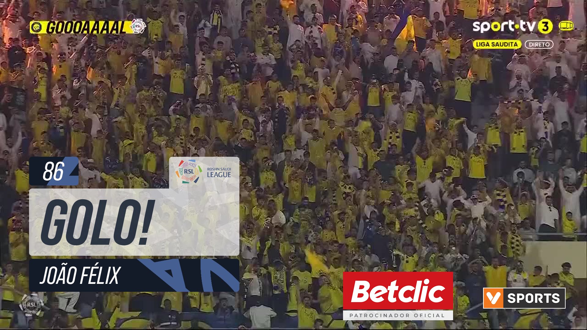 GOLO! Al Nassr, João Félix aos 86', Neom 1-3 Al Nassr