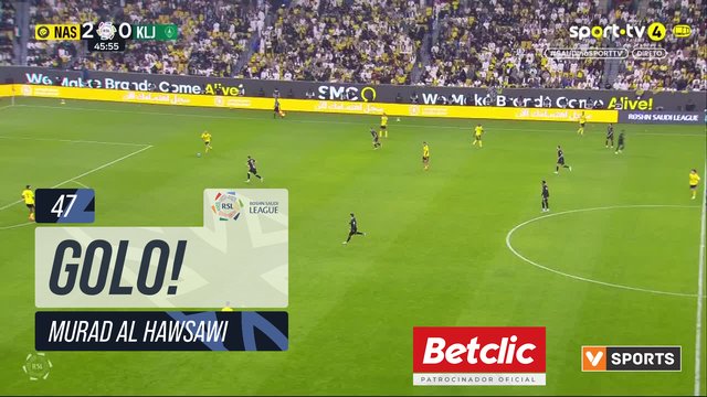 GOLO! Al Khaleej, Murad Al Hawsawi aos 47', Al Nassr 2-1 Al Khaleej