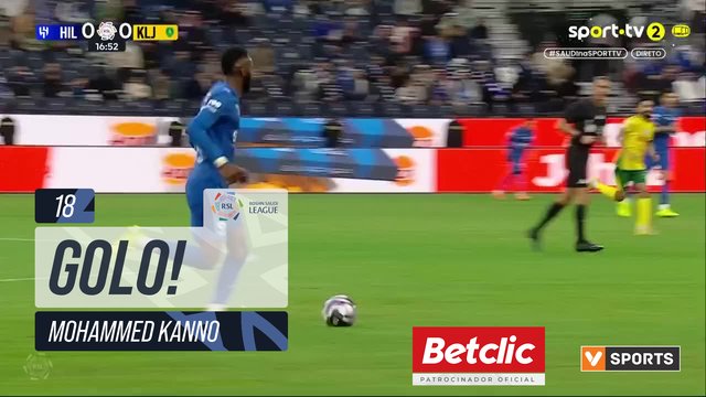 GOLO! Al Hilal, Mohammed Kanno aos 18', Al Hilal 1-0 Al Khaleej