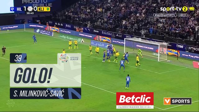 GOLO! Al Hilal, S. Milinković-Savić aos 39', Al Hilal 2-0 Al Khaleej