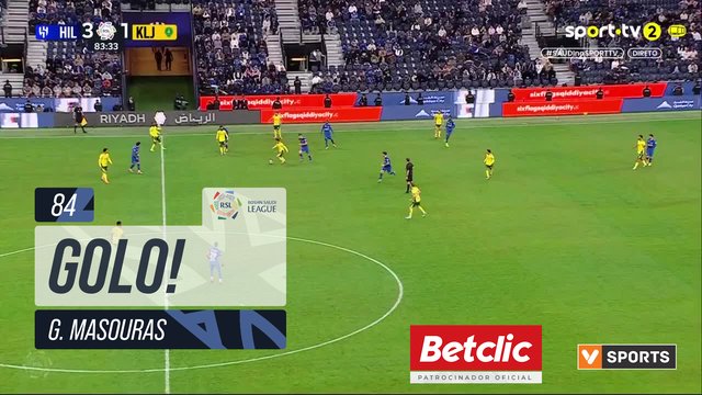 GOLO! Al Khaleej, G. Masouras aos 84', Al Hilal 3-2 Al Khaleej