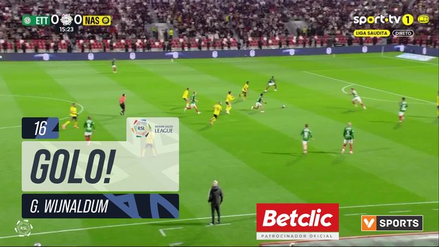 GOLO! Al Ettifaq, G. Wijnaldum aos 16', Al Ettifaq 1-0 Al Nassr