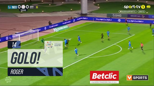 GOLO! Al Ittihad, Roger aos 14', Neom 0-1 Al Ittihad