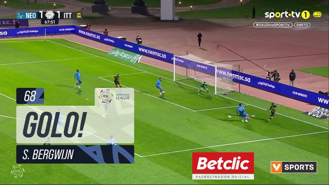 GOLO! Al Ittihad, S. Bergwijn aos 68', Neom 1-2 Al Ittihad