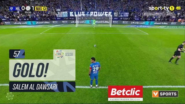 GOLO! Al Hilal, Salem Al Dawsari aos 57', Al Hilal 1-1 Al Nassr