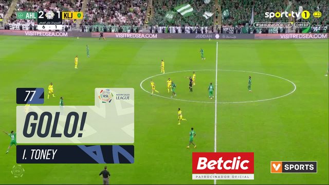 GOLO! Al Ahli, I. Toney aos 77', Al Ahli 3-1 Al Khaleej